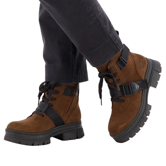 UGG Ashton Lace-up Waterproof Suede Boot In Size 6.5 - Picture 4 of 14